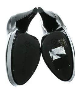 Hot Sale ⭐ Stella McCartney Monochrome Faux Leather Mary Platform Loafer Pumps Size 40 For 👩 Women 🎉 -Stella McCartney Shop luxury women stella mccartney used shoes p177508 001