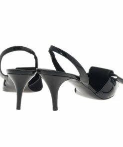 New 👏 Stella McCartney Black Patent Slingback 🩴 Sandals Size 37.5 For 👩 Women 🔔 -Stella McCartney Shop luxury women stella mccartney used shoes p1823 007