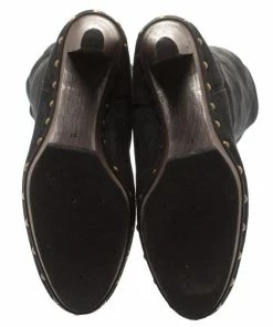 Cheap 😍 Stella McCartney Black Faux Suede Korda Studded Knee Length 🥾 Boots Size 37 For 👩 Women 🌟 -Stella McCartney Shop luxury women stella mccartney used shoes p185584 005