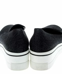 Promo 🔔 Stella McCartney Black Glitter Binx Platform Slip On Skate 👟 Shoes Size 39 For 👩 Women 👍 -Stella McCartney Shop luxury women stella mccartney used shoes p186305 005