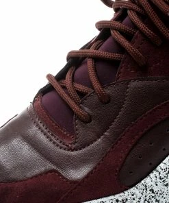 Best reviews of ❤️ Stella McCartney Burgundy Fabric And Faux Suede Eclypse Lace Up 👟 Sneakers Size 38 For 👩 Women 🤩 -Stella McCartney Shop luxury women stella mccartney used shoes p195282 002