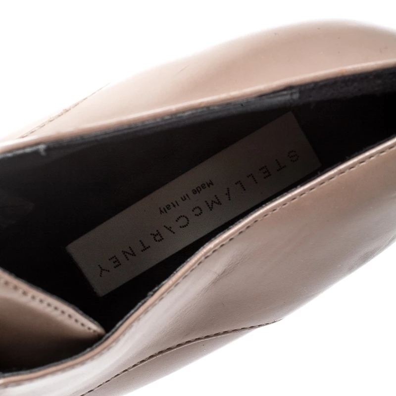 Cheapest 👏 Stella McCartney Beige Faux Leather Frankie Pointed Toe Elastic Detail Loafers Size 39 For 👩 Women 🌟 9 Cheapest 👏 Stella McCartney Beige Faux Leather Frankie Pointed Toe Elastic Detail Loafers Size 39 For 👩 Women 🌟 - Image 7