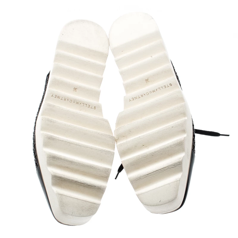 Coupon ๐ Stella McCartney Black Woven Faux Leather Canyon Wicker Elyse Platform Brogues Size 36 For ๐ฉ Women ๐ 8 Coupon ๐ Stella McCartney Black Woven Faux Leather Canyon Wicker Elyse Platform Brogues Size 36 For ๐ฉ Women ๐ - Image 6