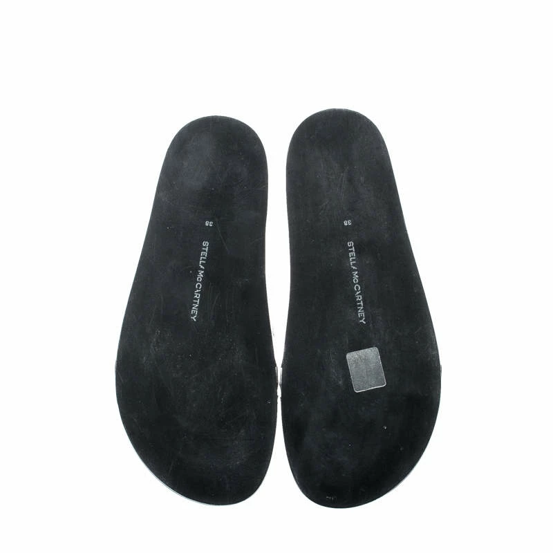 Top 10 🎉 Stella McCartney Metallic Silver/White Leather Star Flat Slides Size 38 For 👩 Women ✨ 8 Top 10 🎉 Stella McCartney Metallic Silver/White Leather Star Flat Slides Size 38 For 👩 Women ✨ - Image 6