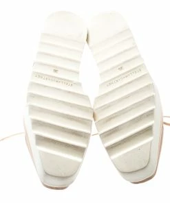 Cheapest ✔️ Stella McCartney Beige Faux Leather Elyse Star Platform Lace Up Derby Size 38.5 For 👩 Women 🔥 -Stella McCartney Shop luxury women stella mccartney used shoes p200826 001