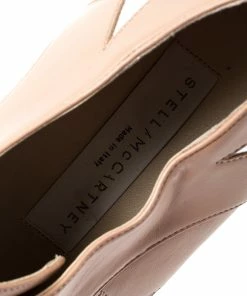 Cheapest ✔️ Stella McCartney Beige Faux Leather Elyse Star Platform Lace Up Derby Size 38.5 For 👩 Women 🔥 -Stella McCartney Shop luxury women stella mccartney used shoes p200826 002