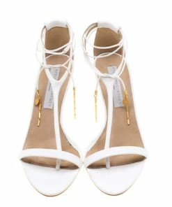 Best deal 🛒 Stella McCartney White Faux Leather Open Toe T-Strap 🩴 Sandals Size 39 For 👩 Women 💯 -Stella McCartney Shop luxury women stella mccartney used shoes p201785 008