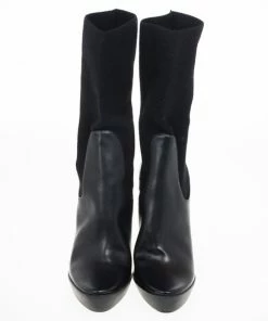 Wholesale 🎉 Stella McCartney Black Leather Sock Platform Ankle 🥾 Boots Size 38 For 👩 Women 😉 -Stella McCartney Shop luxury women stella mccartney used shoes p20570 0005