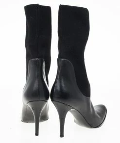 Wholesale 🎉 Stella McCartney Black Leather Sock Platform Ankle 🥾 Boots Size 38 For 👩 Women 😉 -Stella McCartney Shop luxury women stella mccartney used shoes p20570 0006