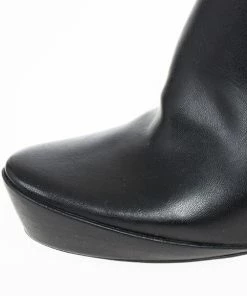 Wholesale 🎉 Stella McCartney Black Leather Sock Platform Ankle 🥾 Boots Size 38 For 👩 Women 😉 -Stella McCartney Shop luxury women stella mccartney used shoes p20570 0008