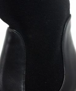 Wholesale 🎉 Stella McCartney Black Leather Sock Platform Ankle 🥾 Boots Size 38 For 👩 Women 😉 -Stella McCartney Shop luxury women stella mccartney used shoes p20570 0011