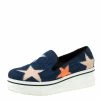 Best Pirce 🎁 Stella McCartney Blue Denim Star Slip On 👟 Sneakers Size 38 For 👩 Women 🤩 -Stella McCartney Shop luxury women stella mccartney used shoes p216256 007