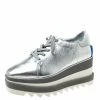 Cheapest 👏 Stella McCartney Silver Faux Leather Elyse Platform Derby Size 36 For 👩 Women 🥰 2 Cheapest 👏 Stella McCartney Silver Faux Leather Elyse Platform Derby Size 36 For 👩 Women 🥰 -Stella McCartney Shop luxury women stella mccartney used shoes p217863 003