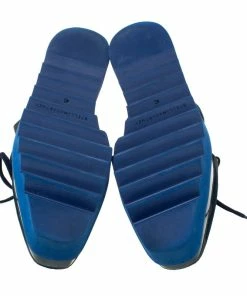 Top 10 🧨 Stella McCartney Blue Canvas Elyse Cut Out Derby Size 40 For 👩 Women 🤩 -Stella McCartney Shop luxury women stella mccartney used shoes p218594 002