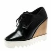 Budget โจ Stella McCartney Black Faux Leather Leana Wooden Wedge Lace-Up Oxfords Size 39 For ๐ฉ Women ๐ 2 Budget โจ Stella McCartney Black Faux Leather Leana Wooden Wedge Lace-Up Oxfords Size 39 For ๐ฉ Women ๐ -Stella McCartney Shop luxury women stella mccartney used shoes p222850 008