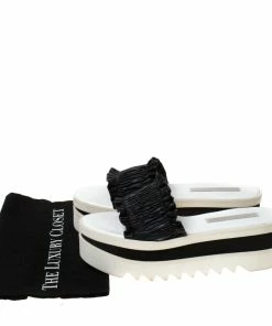 Outlet ๐ Stella McCartney Black Ruffle Faux Leather Platform Slide Size 41 For ๐ฉ Women โ 17 Outlet ๐ Stella McCartney Black Ruffle Faux Leather Platform Slide Size 41 For ๐ฉ Women โ -Stella McCartney Shop luxury women stella mccartney used shoes p225466 009