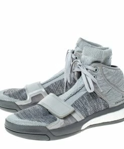 Outlet 👍 Stella McCartney X Adidas Grey Cotton Sock 👟 Sneakers Size 38.5 For 👩 Women 🔔 -Stella McCartney Shop luxury women stella mccartney used shoes p229018 008