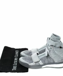 Outlet 👍 Stella McCartney X Adidas Grey Cotton Sock 👟 Sneakers Size 38.5 For 👩 Women 🔔 -Stella McCartney Shop luxury women stella mccartney used shoes p229018 009