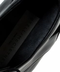 Brand new 🧨 Stella McCartney Black Faux Leather Elyse Star Platform Derby Size 36.5 For 👩 Women 🔥 -Stella McCartney Shop luxury women stella mccartney used shoes p233299 002