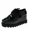 Brand new 🧨 Stella McCartney Black Faux Leather Elyse Star Platform Derby Size 36.5 For 👩 Women 🔥 -Stella McCartney Shop luxury women stella mccartney used shoes p233299 004