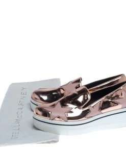 Brand new 😀 Stella McCartney Metallic Rose Gold Star Platform Binx 👟 Sneakers Size 40 For 👩 Women 🧨 -Stella McCartney Shop luxury women stella mccartney used shoes p238119 004