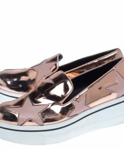 Brand new 😀 Stella McCartney Metallic Rose Gold Star Platform Binx 👟 Sneakers Size 40 For 👩 Women 🧨 -Stella McCartney Shop luxury women stella mccartney used shoes p238119 005