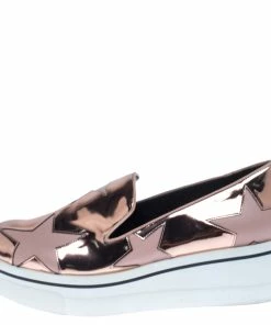 Brand new 😀 Stella McCartney Metallic Rose Gold Star Platform Binx 👟 Sneakers Size 40 For 👩 Women 🧨 -Stella McCartney Shop luxury women stella mccartney used shoes p238119 006
