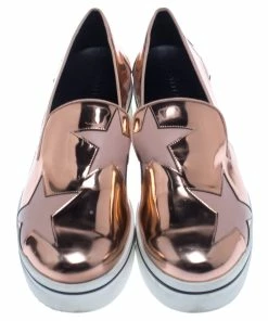 Brand new 😀 Stella McCartney Metallic Rose Gold Star Platform Binx 👟 Sneakers Size 40 For 👩 Women 🧨 -Stella McCartney Shop luxury women stella mccartney used shoes p238119 008