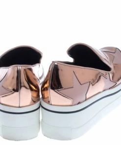 Brand new 😀 Stella McCartney Metallic Rose Gold Star Platform Binx 👟 Sneakers Size 40 For 👩 Women 🧨 -Stella McCartney Shop luxury women stella mccartney used shoes p238119 009