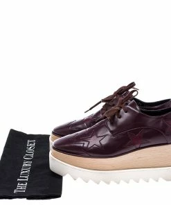 Cheap ๐ฏ Stella McCartney Burgundy Faux Leather Elyse Star Platform Derby Size 36.5 For ๐ฉ Women โค๏ธ 17 Cheap ๐ฏ Stella McCartney Burgundy Faux Leather Elyse Star Platform Derby Size 36.5 For ๐ฉ Women โค๏ธ -Stella McCartney Shop luxury women stella mccartney used shoes p242517 001