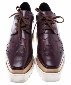 Cheap ๐ฏ Stella McCartney Burgundy Faux Leather Elyse Star Platform Derby Size 36.5 For ๐ฉ Women โค๏ธ 12 Cheap ๐ฏ Stella McCartney Burgundy Faux Leather Elyse Star Platform Derby Size 36.5 For ๐ฉ Women โค๏ธ -Stella McCartney Shop luxury women stella mccartney used shoes p242517 005