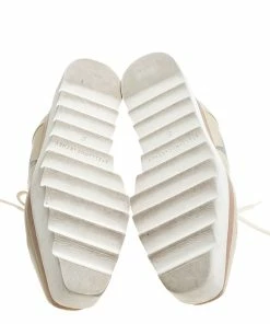 Budget 🥰 Stella McCartney Beige Faux Leather Elyse Star Platform Lace Up Derby Size 37 For 👩 Women 💯 -Stella McCartney Shop luxury women stella mccartney used shoes p245247 007