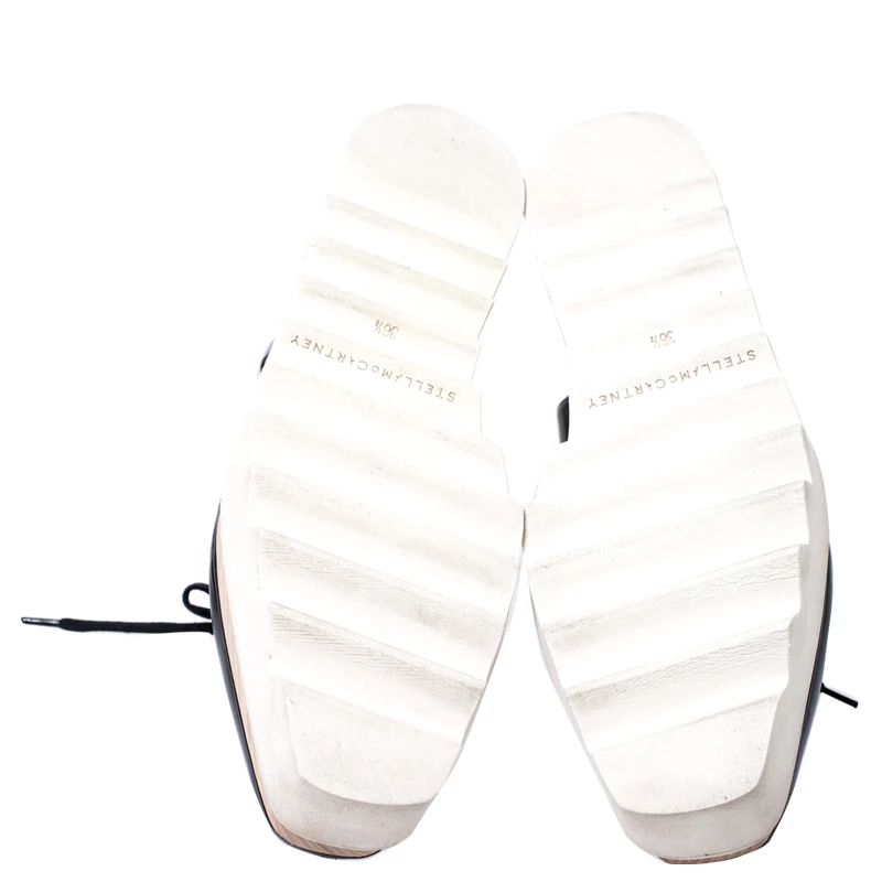 Best Pirce 💯 Stella McCartney Black Faux Leather Elyse Cutout Platform Derby Size 36.5 For 👩 Women 🎉 8 Best Pirce 💯 Stella McCartney Black Faux Leather Elyse Cutout Platform Derby Size 36.5 For 👩 Women 🎉 - Image 6