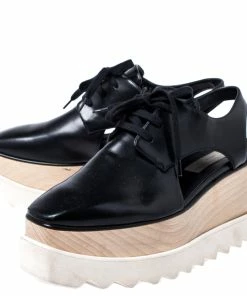 Best Pirce 💯 Stella McCartney Black Faux Leather Elyse Cutout Platform Derby Size 36.5 For 👩 Women 🎉 13 Best Pirce 💯 Stella McCartney Black Faux Leather Elyse Cutout Platform Derby Size 36.5 For 👩 Women 🎉 -Stella McCartney Shop luxury women stella mccartney used shoes p246244 008