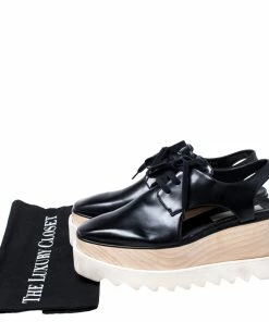 Best Pirce 💯 Stella McCartney Black Faux Leather Elyse Cutout Platform Derby Size 36.5 For 👩 Women 🎉 17 Best Pirce 💯 Stella McCartney Black Faux Leather Elyse Cutout Platform Derby Size 36.5 For 👩 Women 🎉 -Stella McCartney Shop luxury women stella mccartney used shoes p246244 009
