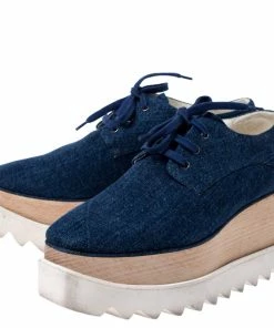 Best Pirce ❤️ Stella McCartney Blue Denim Fabric Elyse Platform Derby Size 36.5 For 👩 Women 😀 13 Best Pirce ❤️ Stella McCartney Blue Denim Fabric Elyse Platform Derby Size 36.5 For 👩 Women 😀 -Stella McCartney Shop luxury women stella mccartney used shoes p246359 003