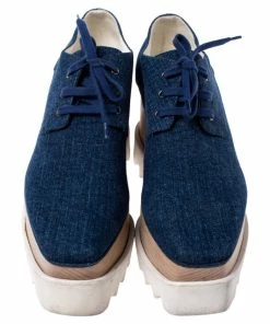 Best Pirce ❤️ Stella McCartney Blue Denim Fabric Elyse Platform Derby Size 36.5 For 👩 Women 😀 12 Best Pirce ❤️ Stella McCartney Blue Denim Fabric Elyse Platform Derby Size 36.5 For 👩 Women 😀 -Stella McCartney Shop luxury women stella mccartney used shoes p246359 007