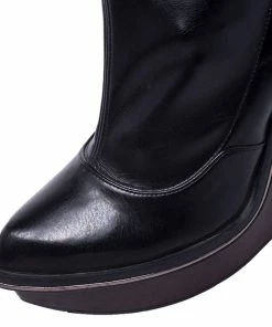 Cheap 🧨 Stella McCartney Black Faux Leather Platform Over The Knee 🥾 Boots Size 39 For 👩 Women ⌛ -Stella McCartney Shop luxury women stella mccartney used shoes p249964 004