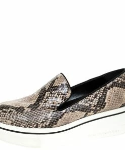Cheap ๐ Stella McCartney Beige Faux Python Platform Slip On ๐ Sneakers Size 38 For ๐ฉ Women โจ