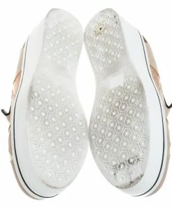 Buy ⌛ Stella McCartney Beige Faux Leather Binx Star Platform Slip On 👟 Sneakers Size 41 For 👩 Women ✔️ -Stella McCartney Shop luxury women stella mccartney used shoes p262693 003