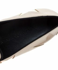 Buy ⌛ Stella McCartney Beige Faux Leather Binx Star Platform Slip On 👟 Sneakers Size 41 For 👩 Women ✔️ -Stella McCartney Shop luxury women stella mccartney used shoes p262693 006