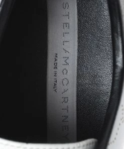 Best deal 🛒 Stella McCartney White Perforated Logo Faux Leather Elyse Platform 👟 Sneakers Size 37.5 For 👩 Women 👏 -Stella McCartney Shop luxury women stella mccartney used shoes p267094 009