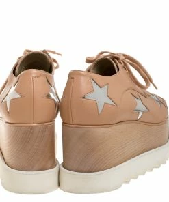 Cheap 🤩 Stella McCartney Camel/Silver Faux Leather Elyse Star Platform Derby Size 40 For 👩 Women 💯 14 Cheap 🤩 Stella McCartney Camel/Silver Faux Leather Elyse Star Platform Derby Size 40 For 👩 Women 💯 -Stella McCartney Shop luxury women stella mccartney used shoes p273202 004