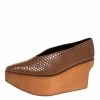 Best Sale 🛒 Stella McCartney Brown Python Embossed Faux Leather Wooden Clog 🩴 Sandals Size 39 For 👩 Women 😍 -Stella McCartney Shop luxury women stella mccartney used shoes p274680 006