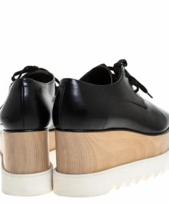 Best reviews of 💯 Stella McCartney Black Faux Leather Elyse Platform Derby Size 37 For 👩 Women 🌟 -Stella McCartney Shop luxury women stella mccartney used shoes p275061 002