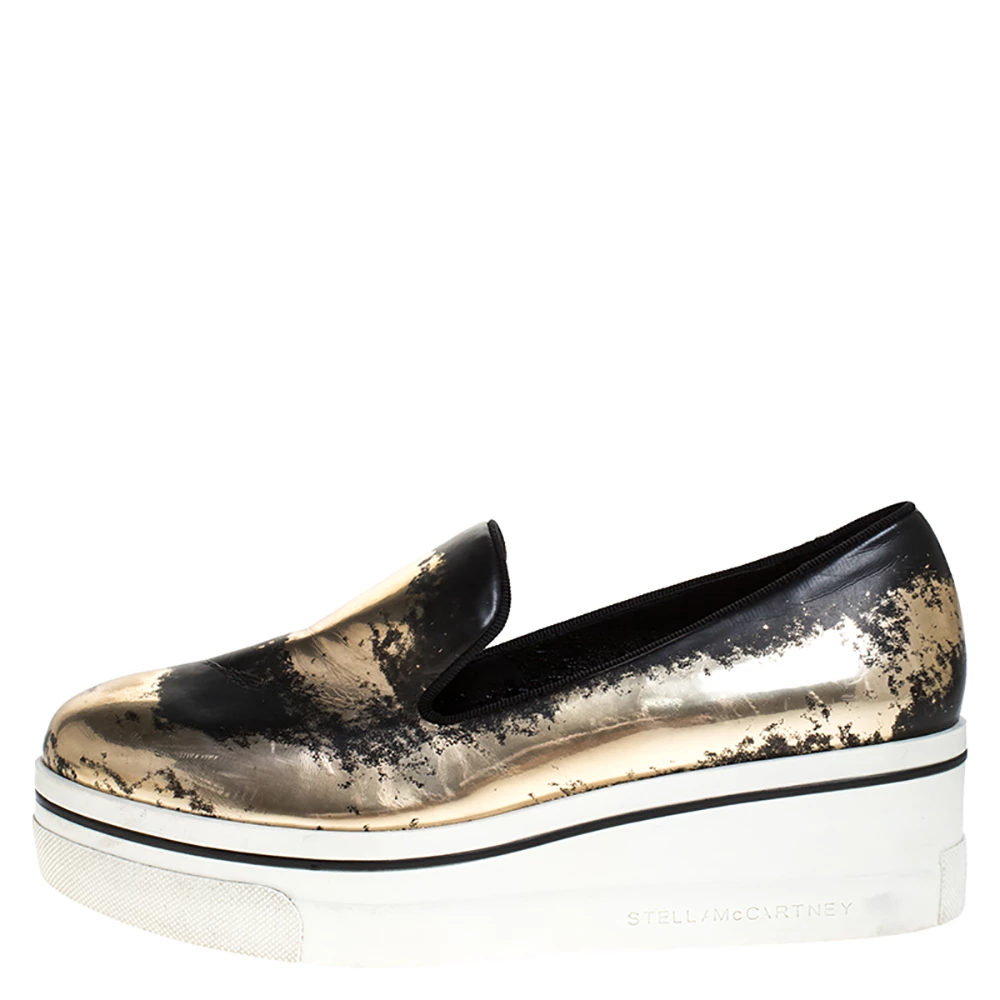 Hot Sale โ Stella McCartney Bronze/Black Leather Binx Platform Slip On ๐ Sneakers Size 38 For ๐ฉ Women ๐ 4 Hot Sale โ Stella McCartney Bronze/Black Leather Binx Platform Slip On ๐ Sneakers Size 38 For ๐ฉ Women ๐ - Image 2
