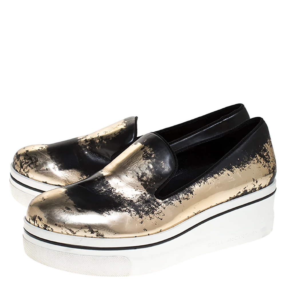 Hot Sale โ Stella McCartney Bronze/Black Leather Binx Platform Slip On ๐ Sneakers Size 38 For ๐ฉ Women ๐ 6 Hot Sale โ Stella McCartney Bronze/Black Leather Binx Platform Slip On ๐ Sneakers Size 38 For ๐ฉ Women ๐ - Image 4