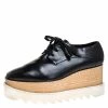 Discount 🎉 Stella McCartney Black Faux Leather Elyse Platform Derby 👟 Sneakers Size 36.5 For 👩 Women 👍 -Stella McCartney Shop luxury women stella mccartney used shoes p277115 006