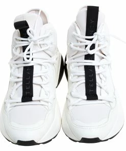 Best Sale 🔥 Stella McCartney White/Black Neoprene And Faux Leather Eclypse High Top Chunky 👟 Sneakers Size 39 For 👩 Women 😉 -Stella McCartney Shop luxury women stella mccartney used shoes p278476 003