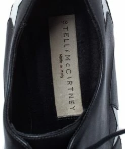 Top 10 😍 Stella McCartney Black/White Faux Leather Elyse Star Platform Derby Size 39 For 👩 Women ✨ -Stella McCartney Shop luxury women stella mccartney used shoes p286276 006